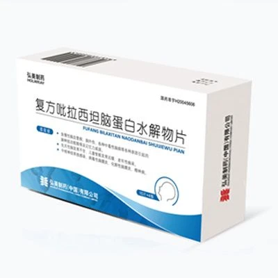 Tablety obsahujúce piracetam a cerebroproteínový hydrolyzát